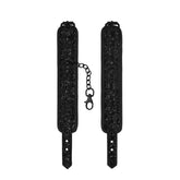 Ouch Luxury Black Hand Cuffs - Adult Planet - Online Sex Toys Shop UK